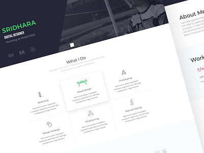 Portfolio Website design designer digitaldesigner portfolio portfolio design portfolio page portfolio site portfolio website ux uxdesigner webdesign website website concept