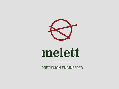 Circle Logo Melett Red Green Gray adobeillustator ai branding flat logo simple vector