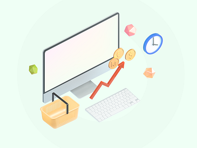 E-market 3d icon 3d icon 3d illustration 3dillustration appstore arnold render c4d design graphic design ico icons illustraion illustration marketing render web web design