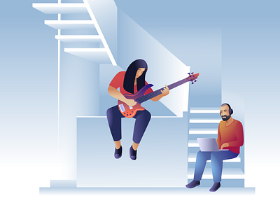 music illustration art branding design flat illustration illustrator