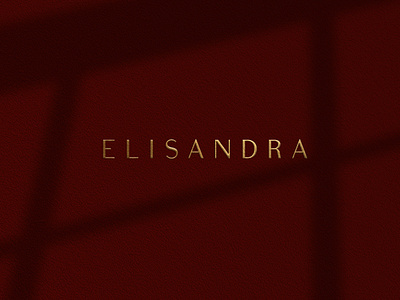 ELISANDRA Logotype behance behance project brand design brand identity branding gold gold foil golden logo jewel jewellery jewelry logo logo gold logodesign logos logotype typeface typo typographic typography
