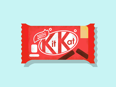 Kitkat design flat illustration vector