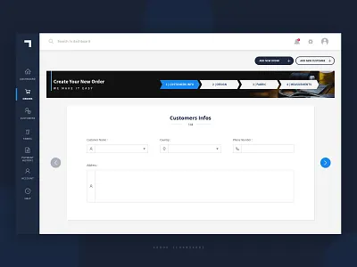 Process Dashboard Concept Design black clean creative dash dashboad dashboard template dashboard ui design process steps ui web design