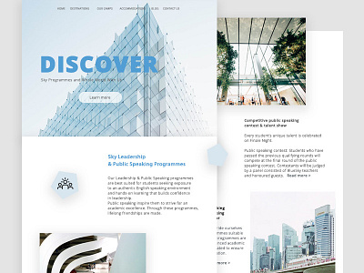 Sky Int. Landing page landing page landing page design minimal ui ui concept web webdesign website design white