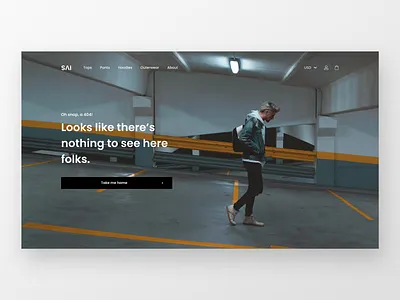 SAI - part two 404 404 error error error page flat landing page landing screen minimalism photography ui unsplash ux webdesign website