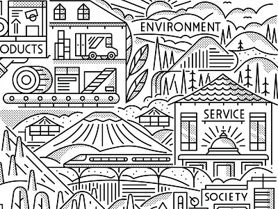 Business Principles buildings environment hills hotel mountain package sun train trees van