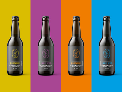 Brewery label design beer beer branding beer label bottle label branding brewery brouwerij design hop identity linden logo print product design tree