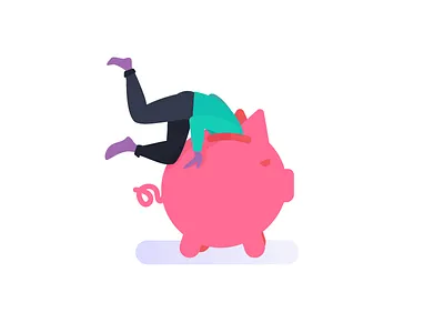 Where is my money ? bank branding empty flat illustration jackpot men piggy piggybank pot ui vector women