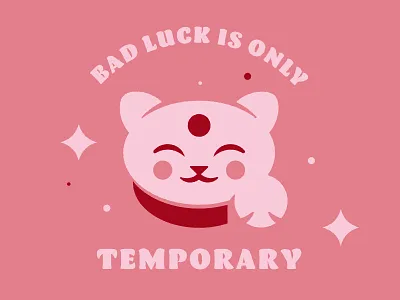 Good Luck Cat cat good luck illustration lucky