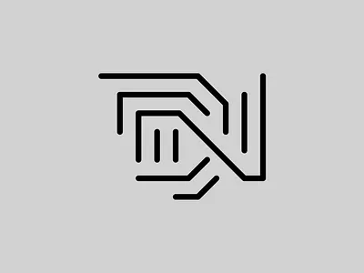 DN — Monogram branding design flat identity illustrator lettering logo logo a day minimal monogram monogram logo type typography vector