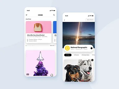 Publications Platform android app article blog editorial event fahaddesigns feed ios publications read simple storytelling ui ux writers