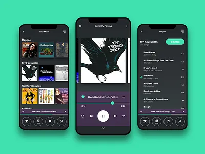 Daily UI - 009 Music Player app dailyui design iphone music player app ux