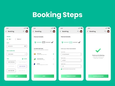 Booking Steps design ui ui ux design ui deisgn ui ux appdesign uidesign uiux design ux ux ui ux designer