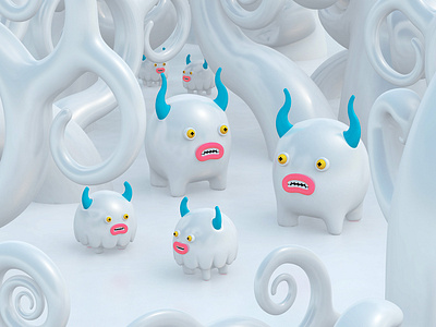 Angry Pets 3d character creatures illustration illustrations monsters