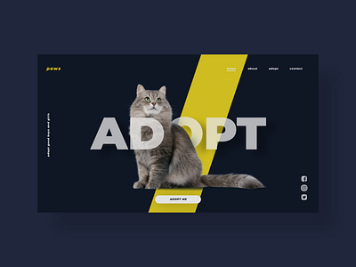 Adopted digitaldesign front front end front end frontend frontend design inspiration ui uidesign uiux ux web web design webdesign website website design