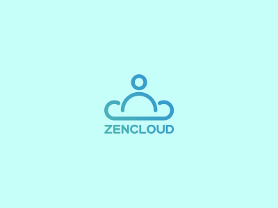 Zencloud brand branding branding design cloud cloud app cloud computing cloud logo cloud storage concept daily challange daily logo daily logo challenge daily logo design icon logo logo a day logotipo logotype logotypedesign meditation app