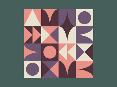 Mid-Century Pattern midcentury pastels pattern retro