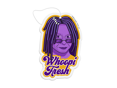 Whoopi Fresh cartoon design icon illustration illustrator illustrator art pitu print vector