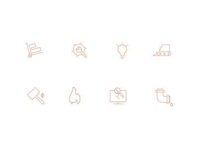 Line Icons - Set 1 icon icon design icon set iconographer iconography line line art line icons