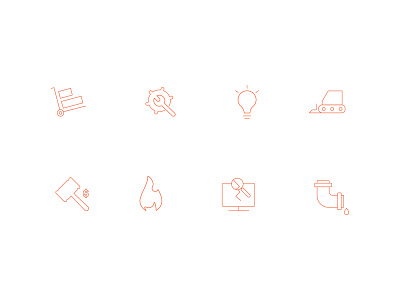 Line Icons - Set 1 icon icon design icon set iconographer iconography line line art line icons