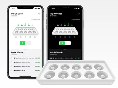 Apple Watch Retail Store Try-On Case App apple watch charger darkmode iphone