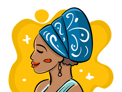 African Queen africa art brand concept design digitalart drawing flat graphicdesign illustraion painting photoshop sketching vector visual woman