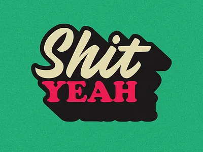 Shiiiiit yaaas cooper letters script shit type typography yeah