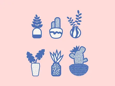 All Seeds, No Weeds ceramics illustraion illustration nature pastel plants