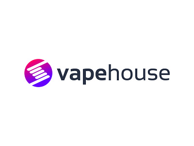 Logo design for a vape shop branding gradient identity design logo logo design logo designer logodesigner vape