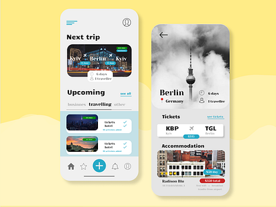 Trip planner app app art best branding color design flat good icon illustration ios minimalism modern new trend ui ux web website work