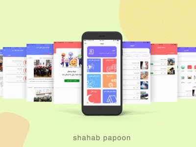 Guilan Red Crescent Application Design app mockup ui ux