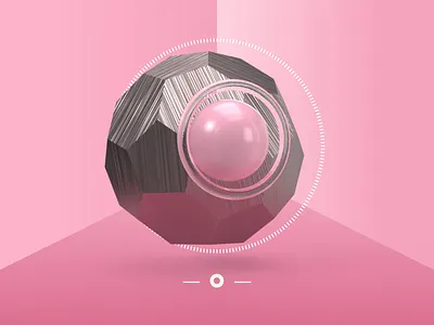 Letter O 36daysoftype 3d adobedimension custom type customtype dimensional dimensional type geometric letter lettering metal render shapes type