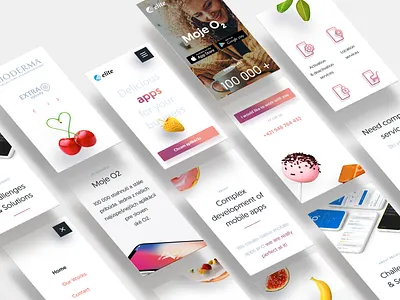 Elite Apps -Mobile version mobile design responsive design ui webdesign website design