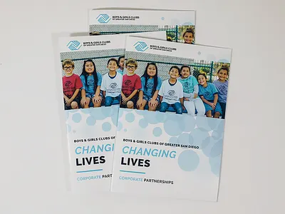 Corporate Brochure branding brochure layout clean design fundraiser illustration marketing collateral nonprofit