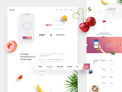 Elite Apps landingpage mobileapp sweet ui uidesign uiux webdesign