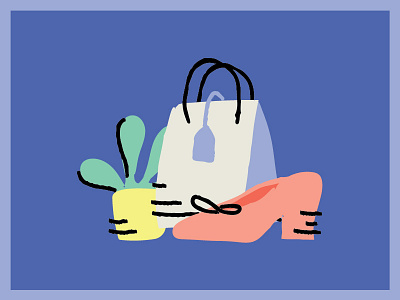 Shopping Icons house plant icon design iconography icons illustration ottawa plant shoe shopping shopping bag style texture