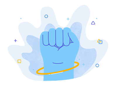 Make an impact character design hand hands illustration illustrator powerful vector
