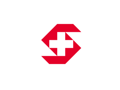 Swiss geometric logo s swiss swiss design vector