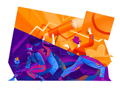 Modern Baskers baskers bizarre characters colors creative people