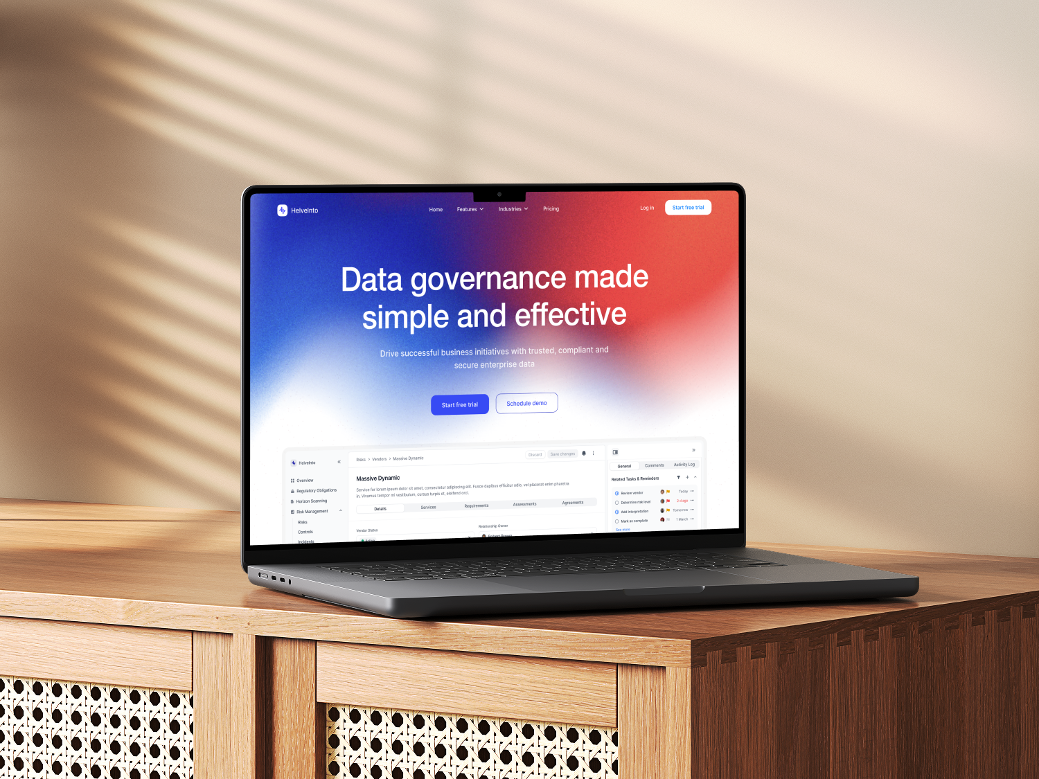 Example of Saa S Landing Page Design