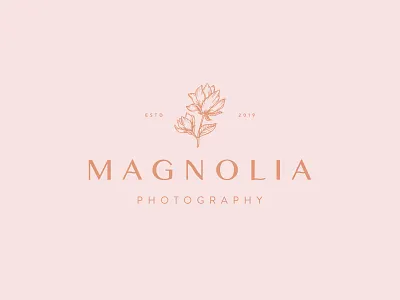 Magnolia Photography brand identity branding dailylogo dailylogochallenge design icon illustration illustrator lettering logo logotype typography vector