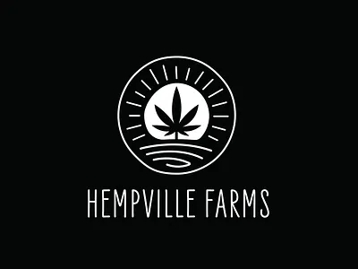 Hempville Farms Logo farms hemp logo