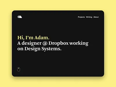 Updated Portfolio 🎉 dark theme design minimal nightmode portfolio product design ui