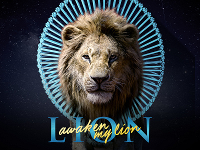 Have Some Love blue childish gambino cosmic crown lion lion king script