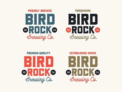 Branding | "Bird Rock Brewing No.8" badge beer beer logo branding brewery brewery logo brewing company design exploration freelance illustration illustrator logo san diego style typography vector