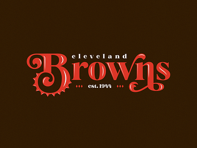 Cleveland Browns browns cleveland cleveland browns font football hand lettering nfl ohio type typography
