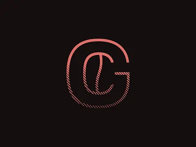 Ghost Coffee Monogram black coffee coffee bean ghost halftone monogram monoline pink texture thin utah vector