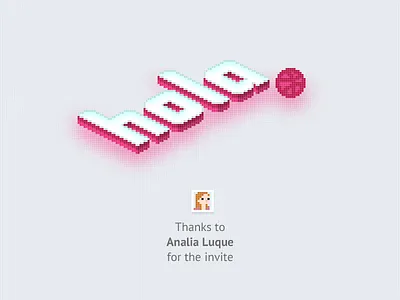 Hola Dribble hello dribble pixelart
