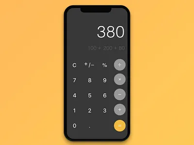 #004 Calculator | Daily UI daily ui