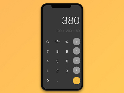 #004 Calculator | Daily UI daily ui